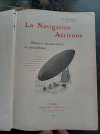 Антикварна книга  1903, на J. Lcornu за историята на аеронавтиката,