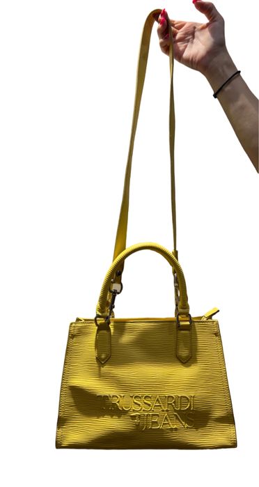 Жълта чанта Trussardi