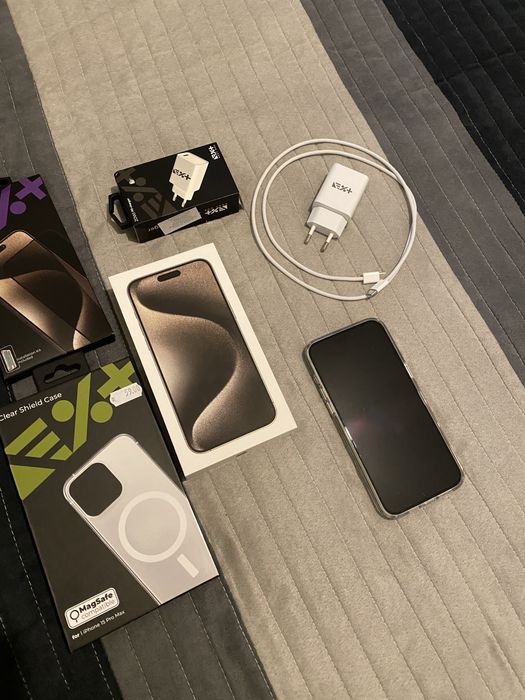 iPhone 15 Pro Max 512GB Natural Titanium Като НОВ