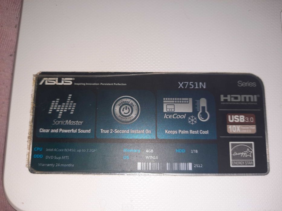 Laptop Asus X751N