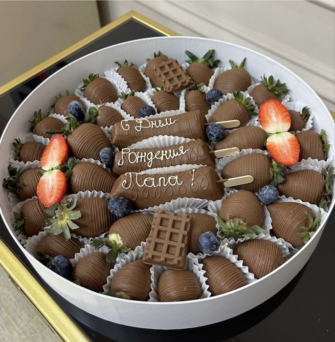 Клубника в Шоколаде Свежая Клубника