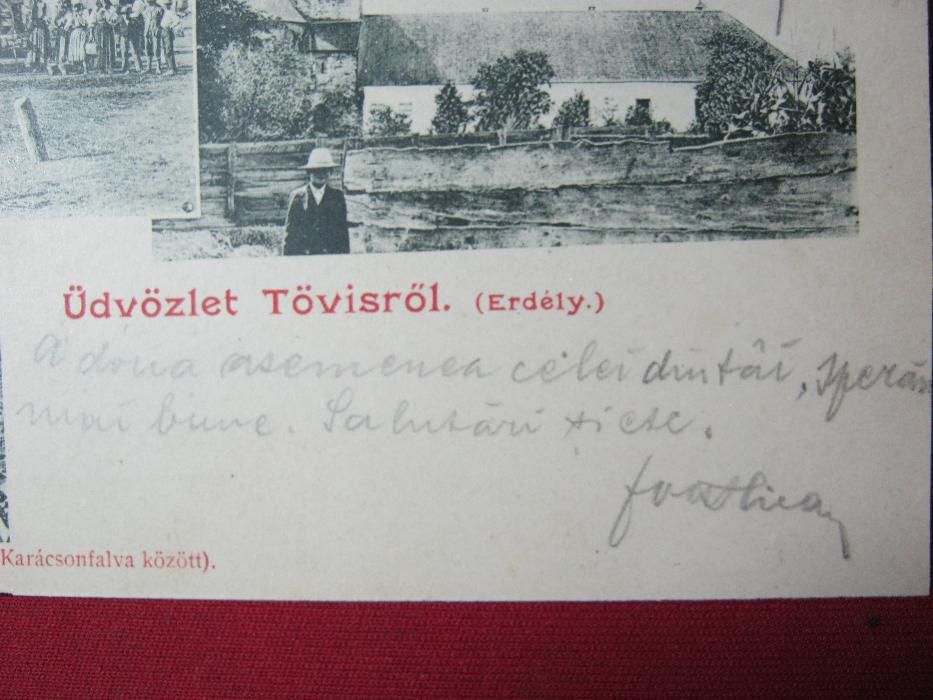 Ilustrata veche/Carte Postala/TEIUS,TOVIS,1901.