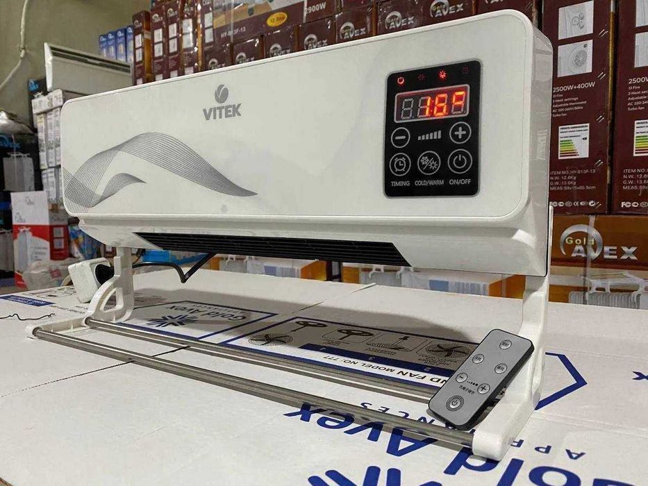 Настенный обогреватель с вентилятором VITEK + Доставкой