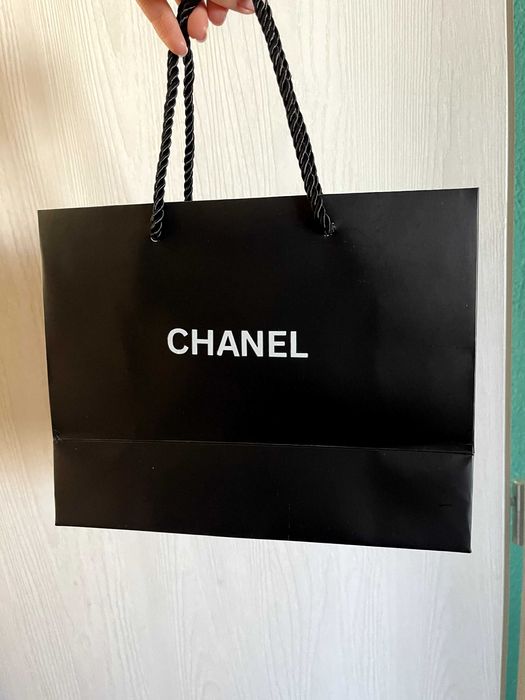 шанел черен топ рипс с ЧАНТИЧКА подарък chanel потник горница памук