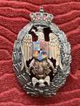 Insignă absolvire Academia Militară Regală Română – anii 1920–1930