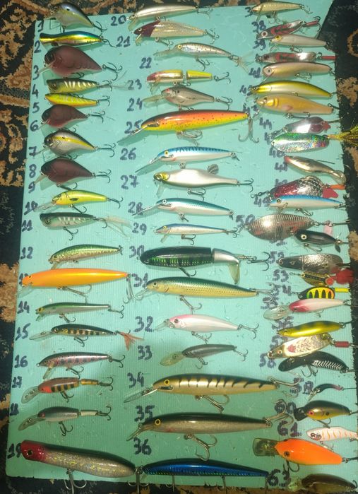 Rapala,Salmo, Savage gear,daiwa, rebel, Yo-zuri, STORM,Nils Master Abu