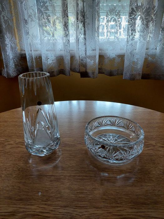 Кристална ваза с пепелник