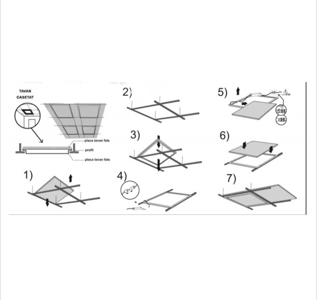 Plafoniera Led 595×595 mm