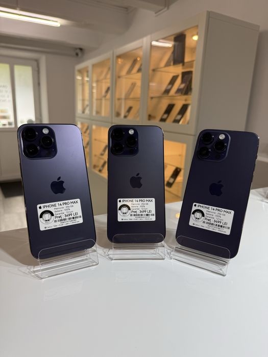  iPhone 14 PRO MAX 128 si 256 gb ! 95-100%! Garantie 12 luni + cadou