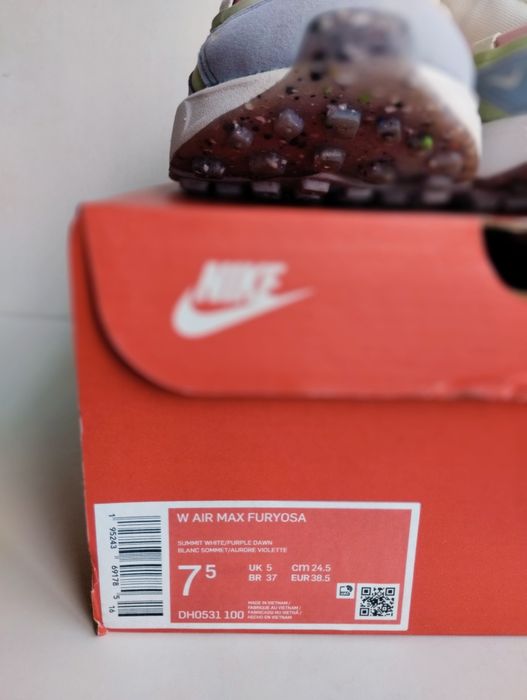 Нови Nike AIR MAX FURYOSA White//Purple Дамски Маратонки Номер 38,5