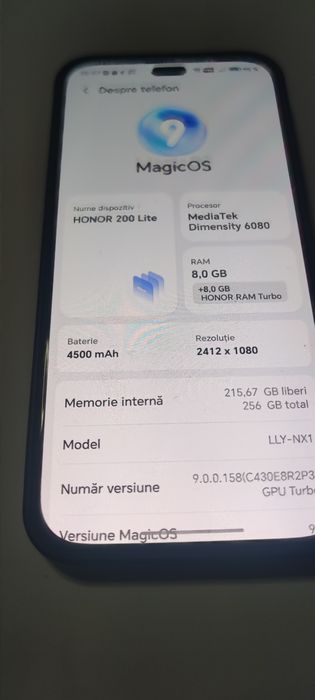 Honor 200 lite-256 gb-8 gb-cutie