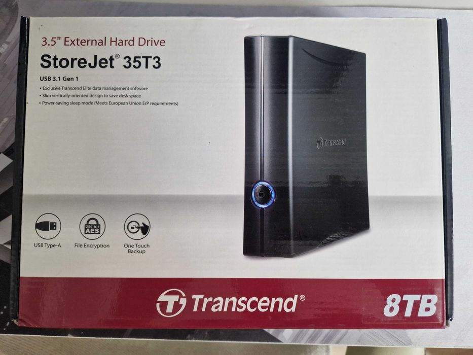 Внешний жёсткий диск (HDD) Transcend StoreJet 35T3 8TB