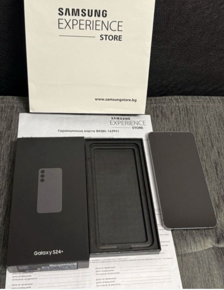 КАТО НОВ 512GB Samsung S24 Plus Experience Store Гаранция 2026 s24