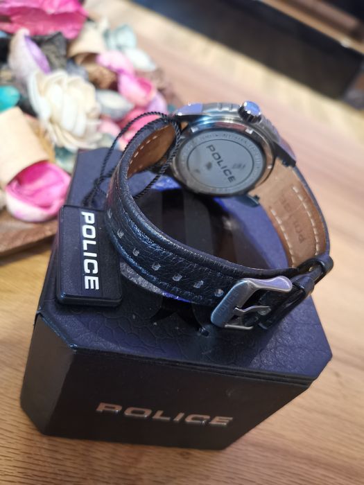 Ceas Police brățara piele Ceramic 10, ATM
