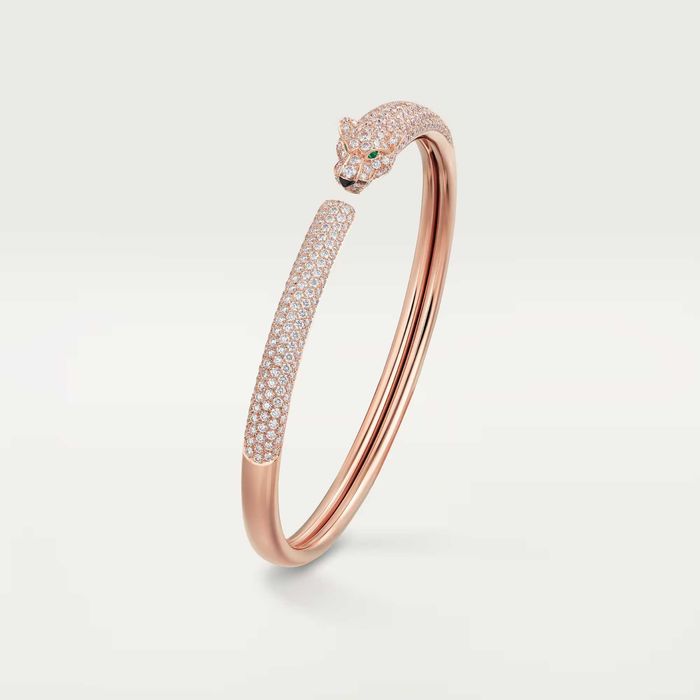 CARTIER Panthere de Cartier Rose Gold Diamonds Дамска Гривна