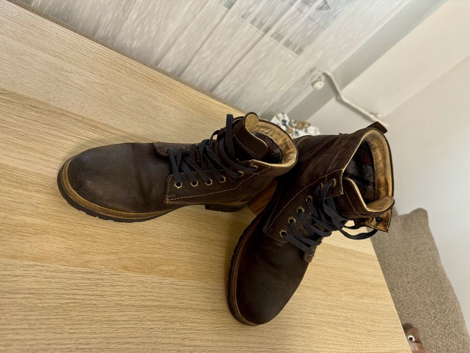 Ghete (toamna/iarna) piele intoarsa - barbat - marime 42