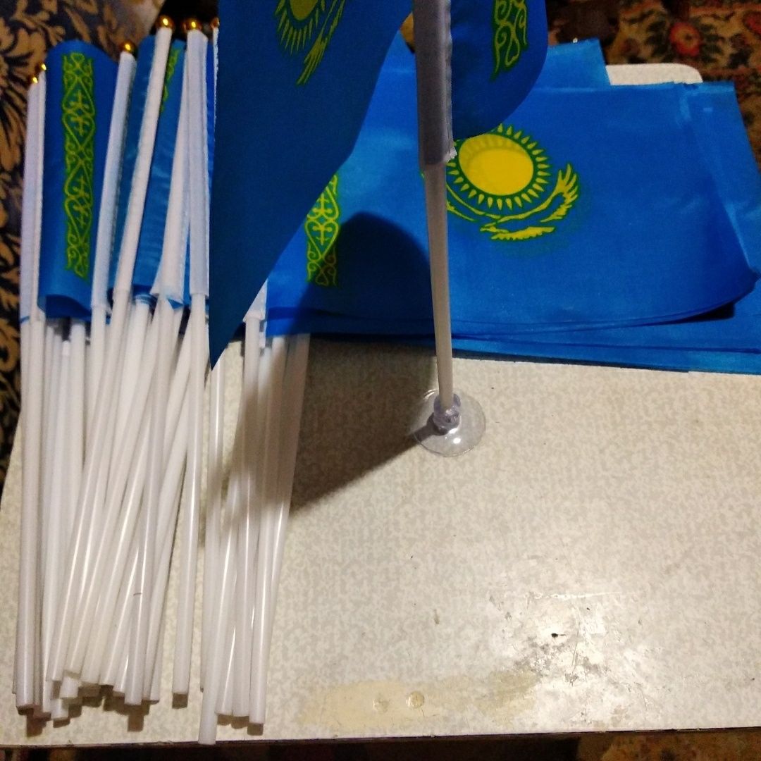 Флаг Казахстана 1х2м