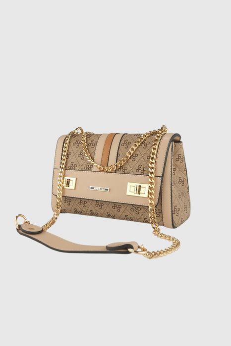 НОВО! ЛИКВИДАЦИЯ! Дамска чанта „Лора“ в бежово и кафяво