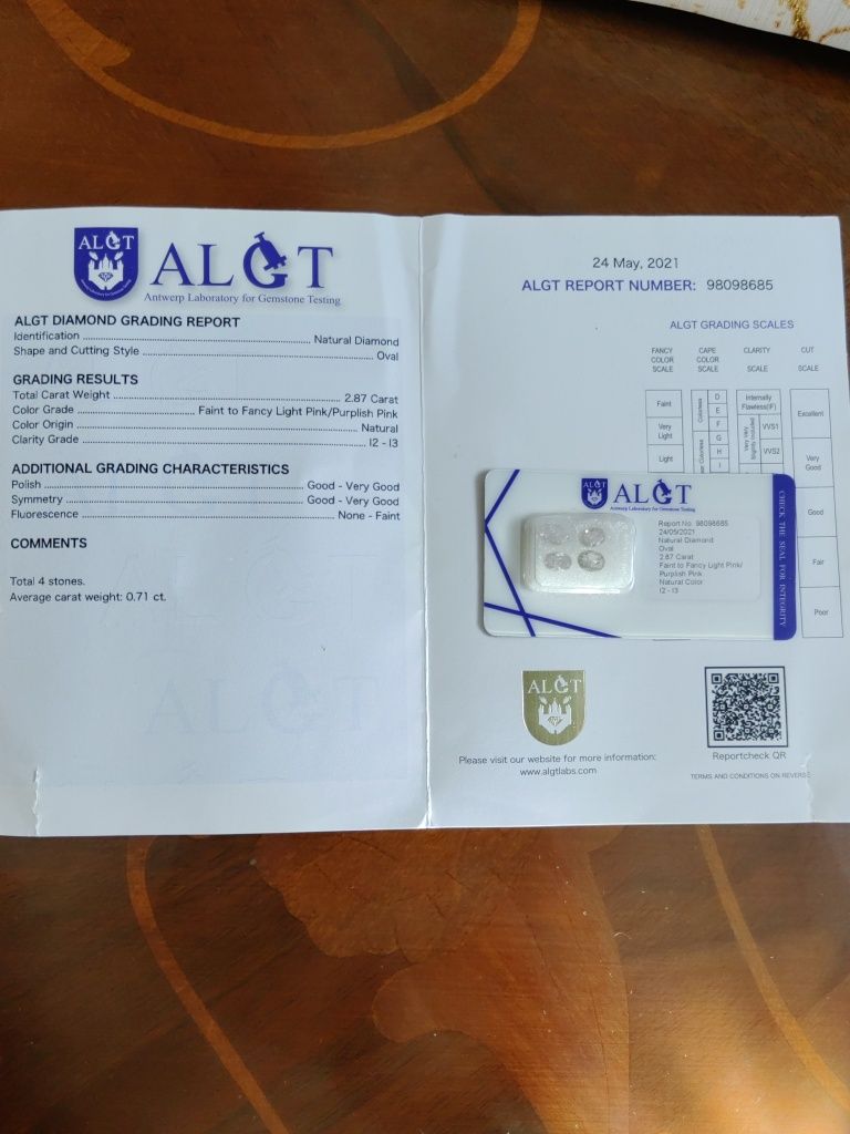 Диаманти 2.87 катата