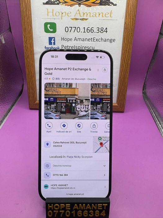 HOPE AMANET P2-Iphone 15 pro 128 GB/86 BAT