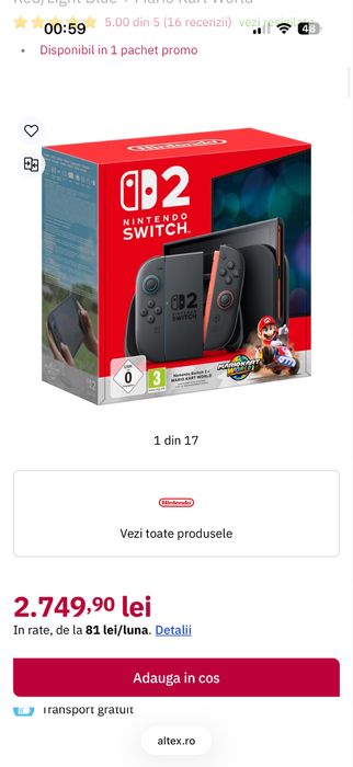 Nintendo Switch 2 Mariokart • NOU / SIGILAT •