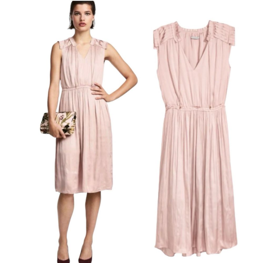 H&M рокля с плисе S