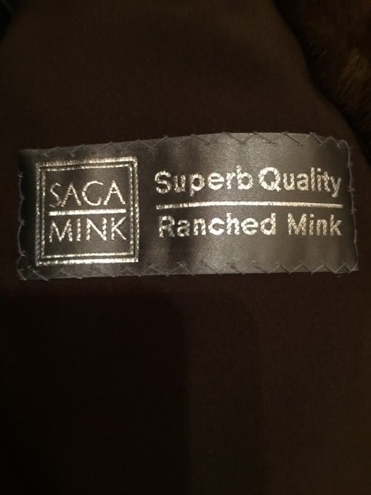 Haina de blana naturala, nurca NOUA