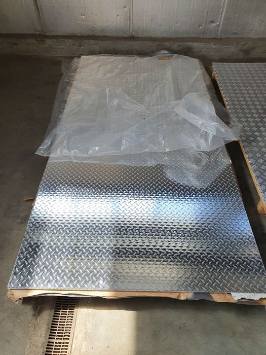 Tabla aluminiu striata 1250x2500mm Quintet Diamond Stucco tabla inox