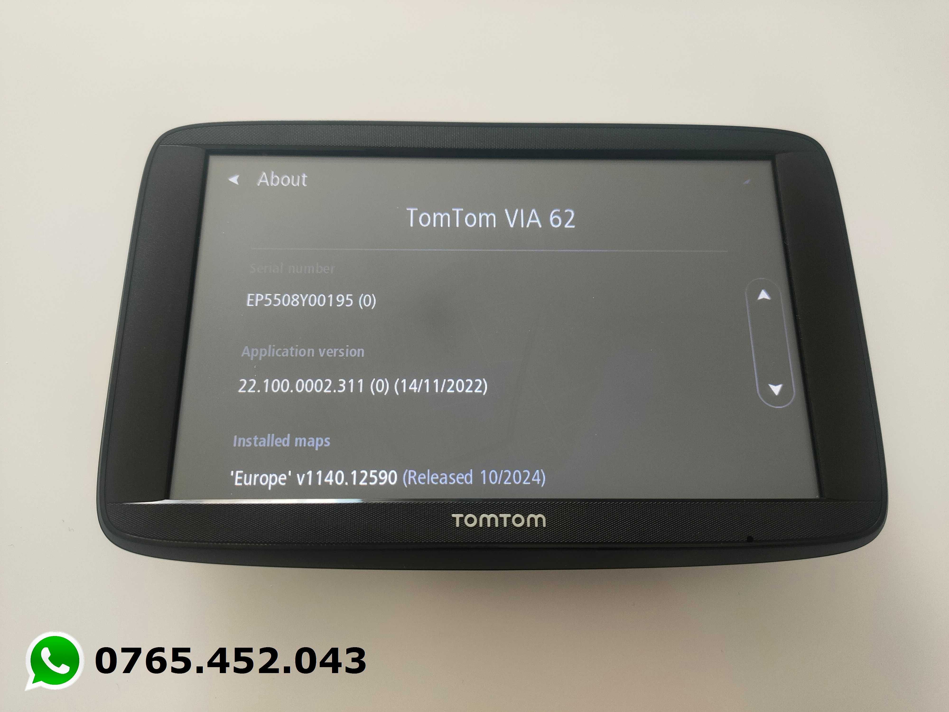 Navigatie GPS TomTom Via 62, 6 inch, Bluetooth, harta Europei, 16GB