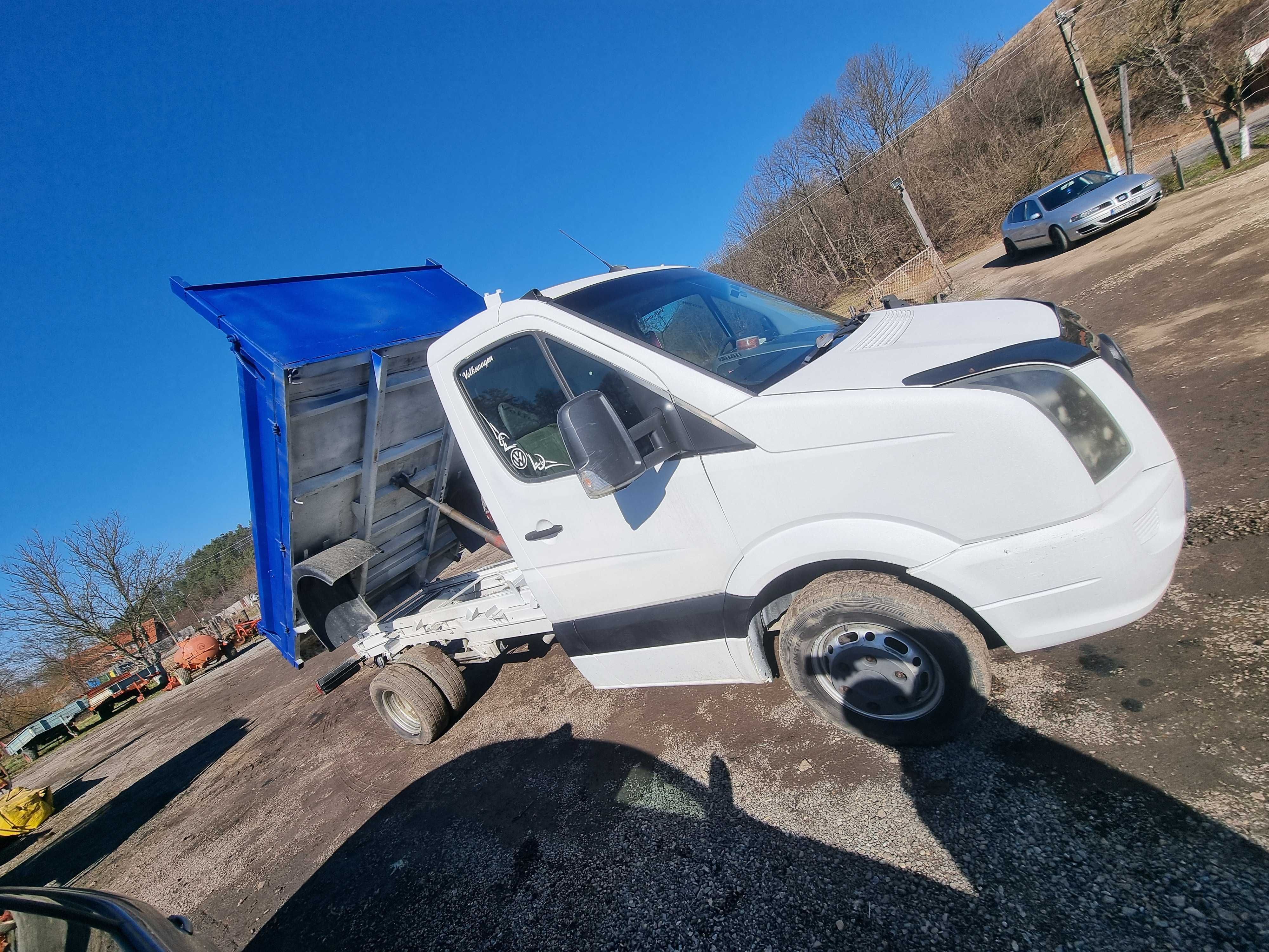 Vw Crafter 3.5t basculabil 163 cai clima 6 trepte fiscal