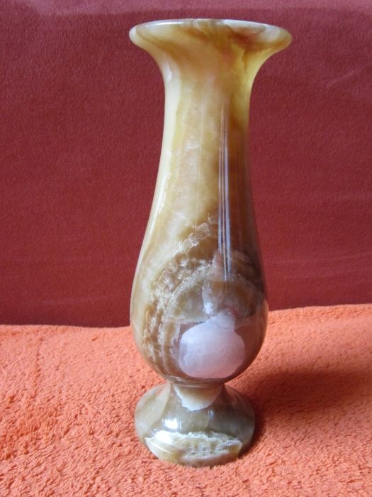 cadou rar Art Nouveau-vaza onyx/onix-design si culori frumoase 1kg
