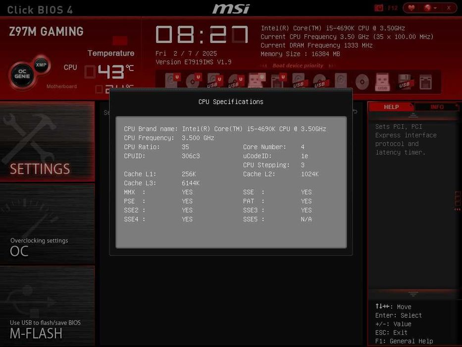 Процесор CPU Intel Core i5 - 4690K сокет/Socket LGA 1150 / H3 DDR3