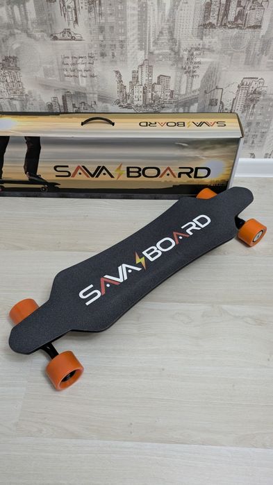 Новый электроскейтборд Sava Board 1400W Dual drive, 32км/ч.