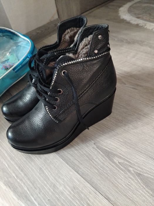 Зимние сапоги натуральная кожа