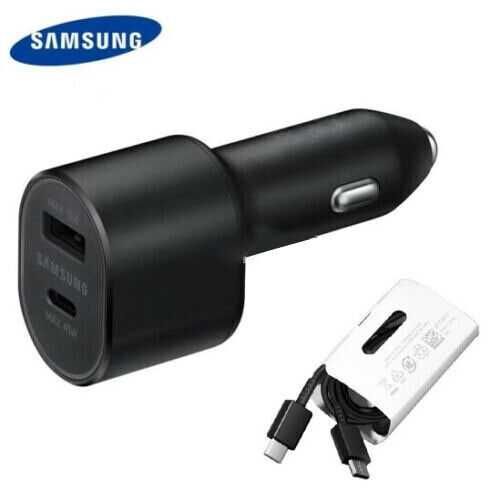 Оригинално зарядно за кола Samsung 45W Fast Charging Car  Dual port