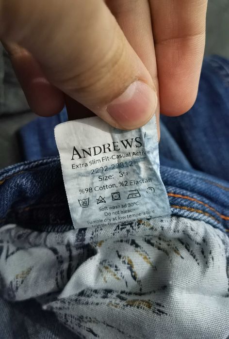 Мъжки дънки Andrews extra slim fit