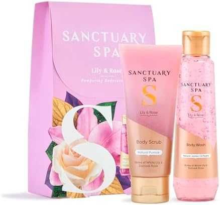 Нов Женски комплект за тяло аромат на лилия роза 2 части Подаръчен сет