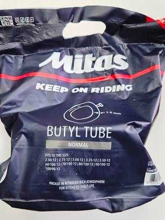 Вътрешна мото гума 2.50/2.75/3.00/3.25/3.50-12 JS87 BR МИТАС Усилена