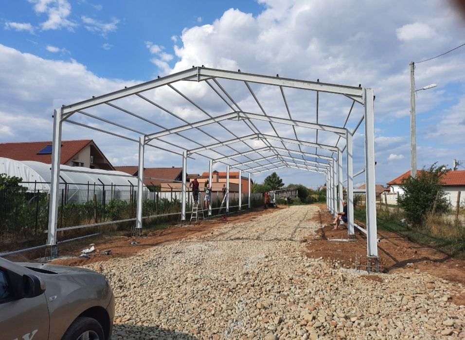 Vând hale metalice lucrăm fără avans