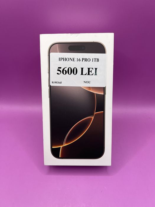 Iphone 16 Pro 1Tb nou •Matei Amanet Crangasi•81953