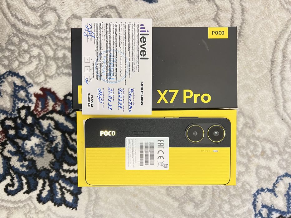 Poco X7 Pro 12/256 gb yangidek srochno sotiladi