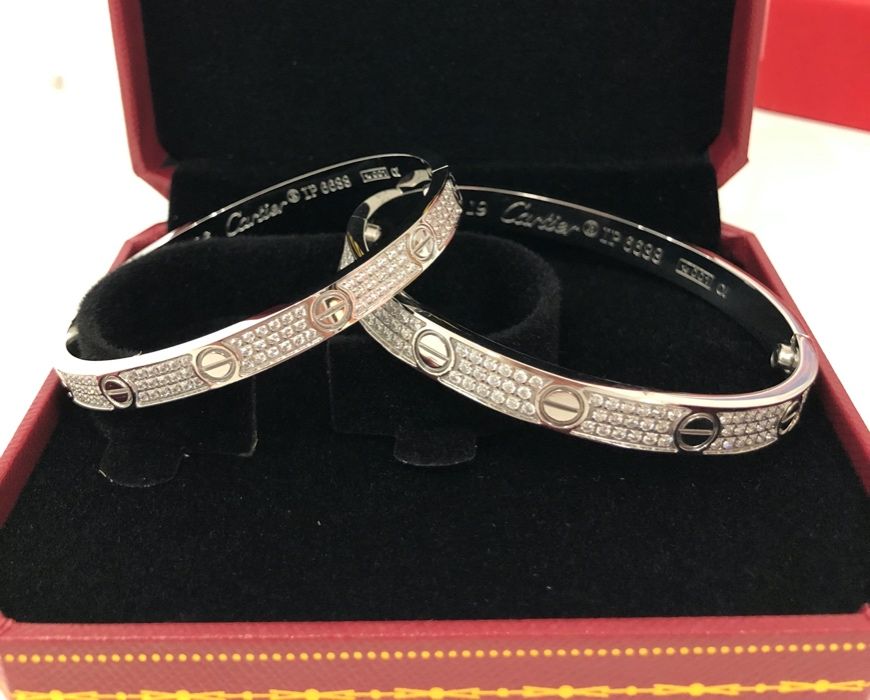 Bratara Cartier Love Diamond Auriu si Argintiu - Dama si Barbat