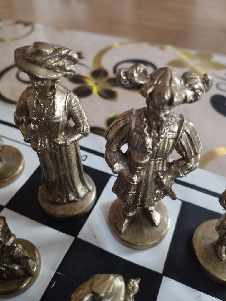 Set piese de șah metalice