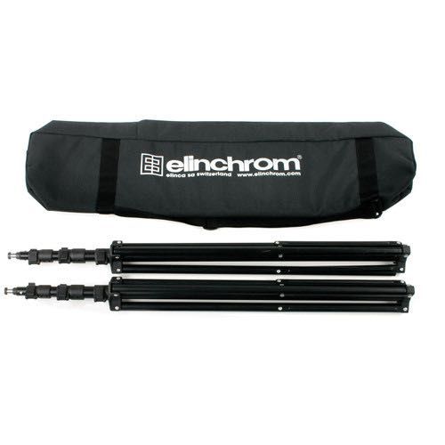 Set Elinchrom D-Lite-4 IT 400W: 2 lumini, 2 stative, 2 softboxuri