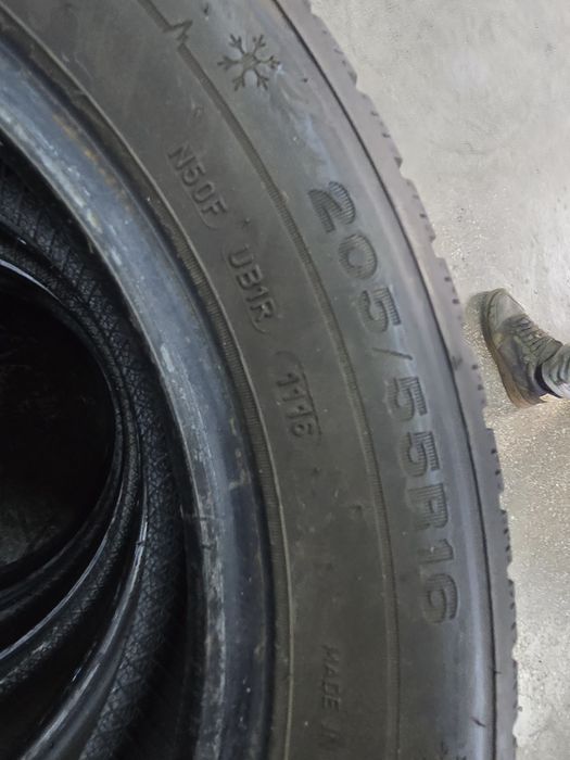4x 205/55/16 M+S DUNLOP Stare excelentă