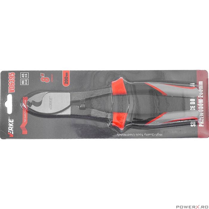 Cleste pentru taierea cablurilor, 200mm, Verke