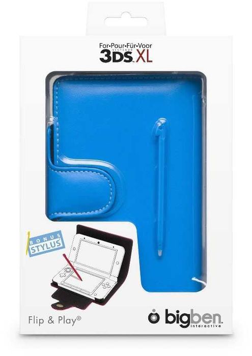 Husa + Stylus BigBen pentru Nintendo 3DS XL - diverse culori