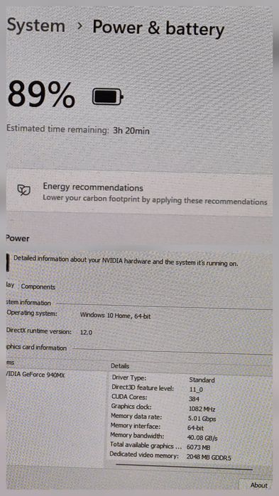 vand laptop Lenovo IdeaPad 320S.15.6"FH.8Gb.Geforce 940MX.Ssd 256