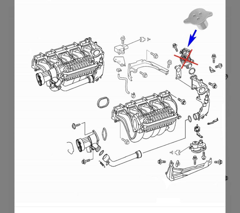 ЕГР заместител EGR delete  MERCEDES Мерцедес 2.2 2.7 CDI OM611/612/647