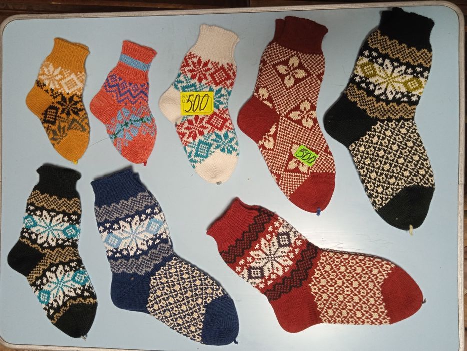 Качественные ТЕПЛЫЕ вязаные носки для всей семьи